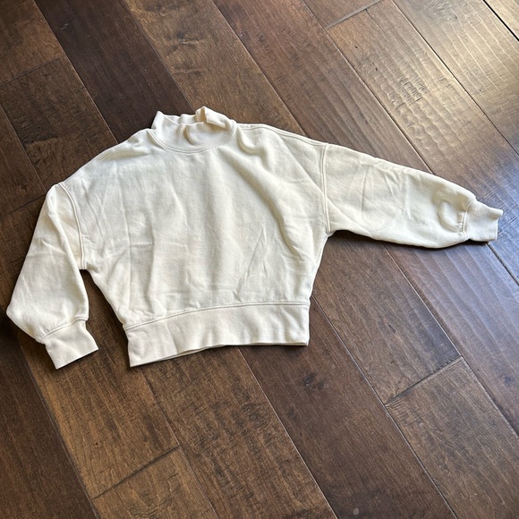 Rails Blaire Mock Neck Long Sleeve Sweatshirt, cream, size XS, NWOT - Picture 11 of 12